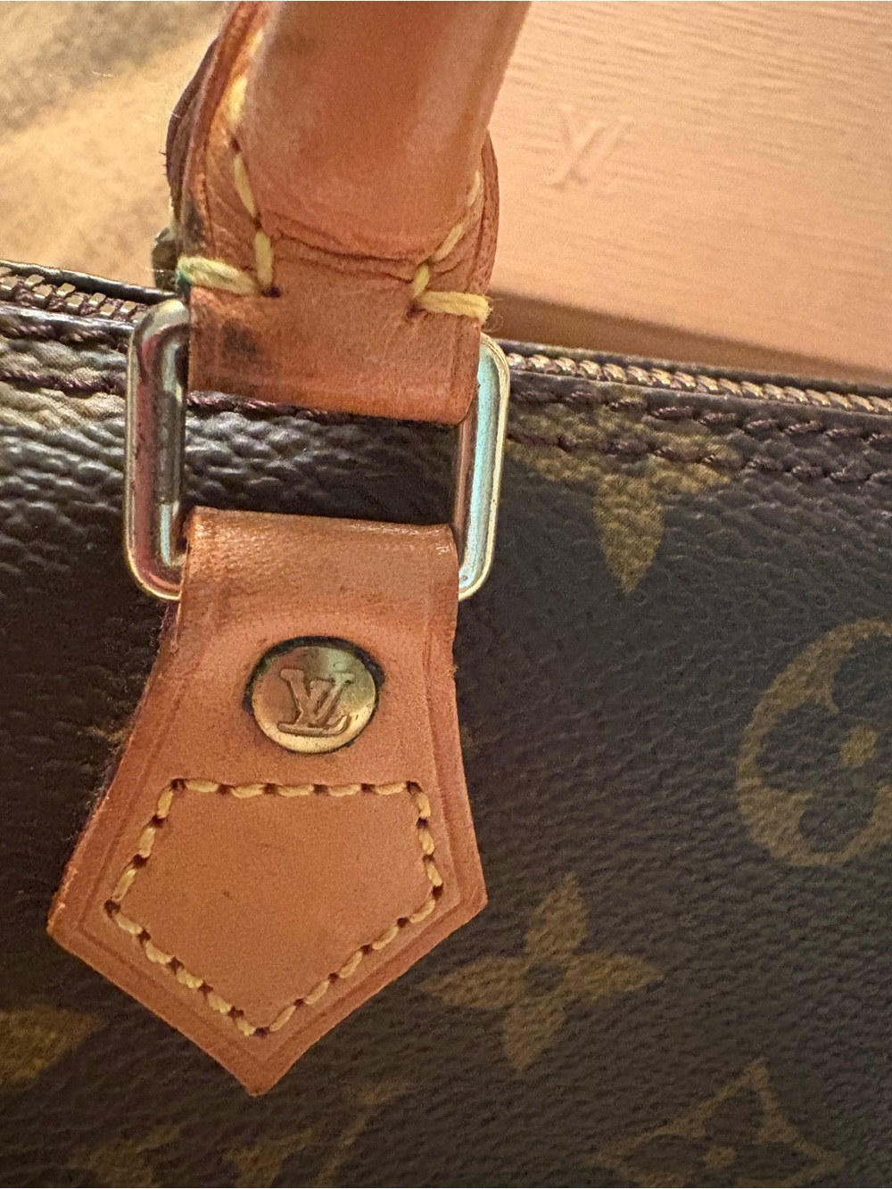 Louis Vuitton Brown and Tan Monogram Nano Bag - Picture 6 of 16